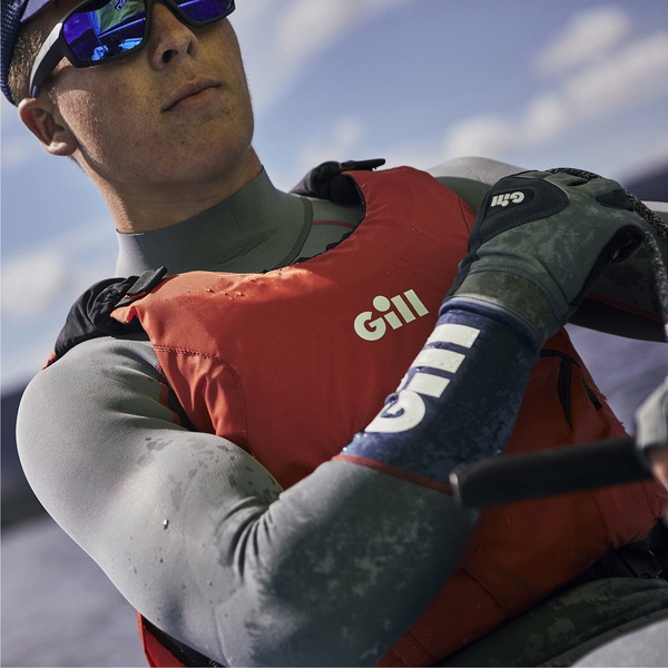 2026 Gill Pursuit Pro Racer Side Zip 50N Schwimmweste 4916 - Red